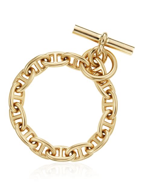 hermes bracelet gold chain|authentic hermes bracelet.